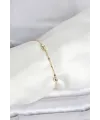 CM 14K Gold Renk Damla Topçuk Model Kadın Bileklik TJ-BB8284