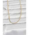 CM 14K Gold Renk Dolgun Zincir Model 60 cm Kadın Kolye TJ-BKO10954