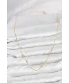 CM 14K Gold Renk Ezme Pul Model 60 cm Kadın Kolye TJ-BKO10935