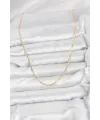 CM 14K Gold Renk Pirinç Lazer Model 60 cm Kadın Kolye TJ-BKO10927