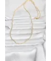 CM 14K Gold Renk Top Zincirli Model 60 cm Kadın Kolye TJ-BKO10958