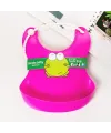 Çocuk Bebek Mama Önlüğü Dökülme Engelleyici Bükülebilir Pembe