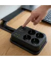 ieg™  Çoklu Priz Uzatma Kablosu 4 Soket + 4 USB + 2 Type-C – Termal Akım Korumalı, Isıya Dayanıklı, Çocuk Korumalı Güvenli Priz 100-250V