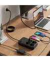 ieg™  Çoklu Priz Uzatma Kablosu 4 Soket + 4 USB + 2 Type-C – Termal Akım Korumalı, Isıya Dayanıklı, Çocuk Korumalı Güvenli Priz 100-250V