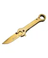 ieg™ Columbia 8000C Anahtar Görünümlü Gold Kamp Çakı 19 cm - Otomatik, Metal Sap