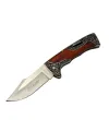 ieg™ Columbia B3157A İşlemeli Kamp Çakı 22 cm - Gül Ağacı Saplı, Manuel Açılma