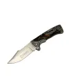ieg™ Columbia B3157B İşlemeli Kamp Çakı 22 cm - Kahverengi Sedef Saplı, Manuel Açılma