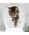 Decohandy Klozet Etiketi Stray Cat