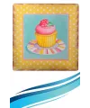 Decotown Duvar Panosu 40*40 Cup Cake Muffin Motifli Duvar Süsü