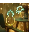 Dekoratif Ananaslı Neon Led Masa Ve Gece Lambası Hediyelik Lamba