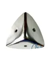 Dekoratif, Kutu, Sandık Köşesi - 45x28 mm, Büyük, Nikel, 100 Adet