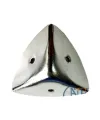 ieg™ Dekoratif, Kutu, Sandık Köşesi - 45x28 mm,Büyük, Nikel, 1 Adet
