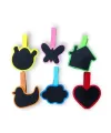 Desenli Notlu Ahşap Mandal (6lı Set - 10 Paket)