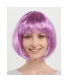 Düz Kesim Küt Parti Peruğu Rose Pembe