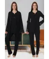 ieg™ Effortt 4084 Dantelli Sabahlıklı Lohusa Pijama Takımı