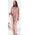 ieg™ Estiva 24397 Bayan Kadife 3lü Pijama Takım