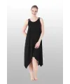 ieg™ Estiva 25233 Kadın Likra Viskon Askılı  Midi Gecelik