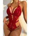 Fantazi Kadın Kırmızı Dantelli Şık Seksi Gecelik IEG9241