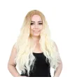 Fiber Sentetik Uzun Su Dalgası Peruk - Balköpüğü / Platin Uzun Ombreli