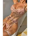 ieg™ For Dreams 8415 Seksi Çiçekli Tasarım Jartiyer Takım