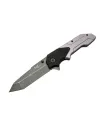 ieg™ Fox A9 Gri Tanto Kamp Çakı 21cm- Yarı Otomatik, Kemerlikli
