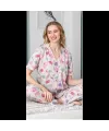 ieg™ Freshness 107 Fil Desenli Patlı Kısa Kol Pijama Takımı
