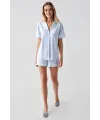 ieg™ Freshness 324 Kadın 4Lü Sabahlıklı Şorlu Pijama Takımı
