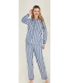 ieg™ Freshness 4007 Kadın Uzun Kol Çizgili Gaffuriye Pijama Takımı