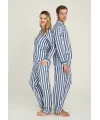 ieg™ Freshness 4007 Kadın Uzun Kol Çizgili Gaffuriye Pijama Takımı