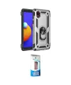 ieg™ Galaxy A01 Core Kılıf Ahenk Klasik Koleksiyonu - Siyah 5D Eko Cam Ekran Koruyucu