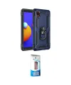 ieg™ Galaxy A01 Core Kılıf Ahenk Klasik Koleksiyonu - Siyah 5D Eko Cam Ekran Koruyucu