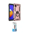 ieg™ Galaxy A01 Core Kılıf Ahenk Klasik Koleksiyonu - Siyah 5D Eko Cam Ekran Koruyucu