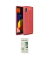 ieg™ Galaxy A01 Core Kılıf Doruk Klasik Özel Seri - Siyah 20D Premium Cam Ekran Koruyucu