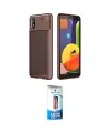 ieg™ Galaxy A01 Core Kılıf Eksen Form Prime - Siyah 5D Eko Cam Ekran Koruyucu