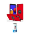 ieg™ Galaxy A01 Core Kılıf Odak Form Prime - Siyah 5D Eko Cam Ekran Koruyucu