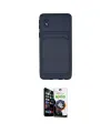 ieg™ Galaxy A01 Core Kılıf Vadi Çizgi Prime - Şeffaf Temperli Cam Ekran Koruyucu