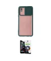 ieg™ Galaxy A01 Core Kılıf Vadi Çizgi - Şeffaf Temperli Cam Ekran Koruyucu