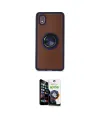 ieg™ Galaxy A01 Core Kılıf Yörünge Çizgi - Şeffaf Temperli Cam Ekran Koruyucu