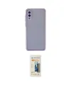 ieg™ Galaxy A02 Kılıf Ahenk Çizgi Serisi - Siyah 6D Mat Seramik Hayalet Nano Ekran Koruyucu