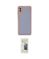 ieg™ Galaxy A02 Kılıf Ahenk Çizgi Serisi - Siyah 6D Mat Seramik Hayalet Nano Ekran Koruyucu