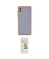 ieg™ Galaxy A02 Kılıf Ahenk Çizgi Serisi - Siyah Mat Seramik Nano Ekran Koruyucu