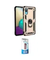 ieg™ Galaxy A02 Kılıf Ahenk Klasik Koleksiyonu - Siyah 5D Eko Cam Ekran Koruyucu