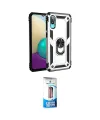 ieg™ Galaxy A02 Kılıf Ahenk Klasik Koleksiyonu - Siyah 5D Eko Cam Ekran Koruyucu
