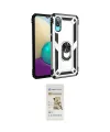 ieg™ Galaxy A02 Kılıf Ahenk Klasik Koleksiyonu - Siyah Mat Seramik Nano Ekran Koruyucu