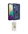 ieg™ Galaxy A02 Kılıf Ahenk Klasik Koleksiyonu - Siyah Mat Seramik Nano Ekran Koruyucu