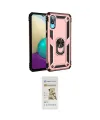 ieg™ Galaxy A02 Kılıf Ahenk Klasik Koleksiyonu - Siyah Mat Seramik Nano Ekran Koruyucu