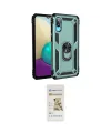 ieg™ Galaxy A02 Kılıf Ahenk Klasik Koleksiyonu - Siyah Mat Seramik Nano Ekran Koruyucu