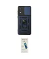 ieg™ Galaxy A02 Kılıf Ahenk Klasik - Şeffaf Pasifik Cam Ekran Koruyucu