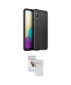 ieg™ Galaxy A02 Kılıf Doruk Klasik Özel Seri - Siyah Seramik Nano Ekran Koruyucu