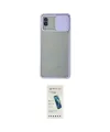 ieg™ Galaxy A02 Kılıf Vadi Çizgi - Şeffaf Pasifik Cam Ekran Koruyucu